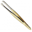 Пинцет для бровей Florans №F-102 G - золото