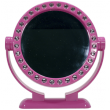 Зеркало настольное №7833 2-х стороннее - розовое