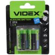 Батарейка Videx на блистере С LR20 1.5V щелочная 2шт