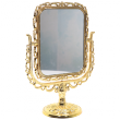 Зеркало настольное №209-F7 2-х стороннее (золото)