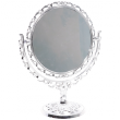 Зеркало настольное №209-V7 2-х стороннее (серебро)