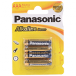 Батарейка Panasonic AAA 1.5V щелочная 4шт