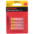 Батарейка Kodak Super Heavy Duty ZINC AAA 1.5V солевая 4шт