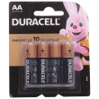 Батарейка Duracell  4шт AA на блистере 1.5V щелочная  