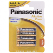 Батарейка Panasonic AAA Alkaline 4шт LR03 Lasting Energy 1.5V 