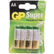 Батарейка GP Super  AA  Alkaline 4шт 1.5V  