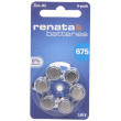 Батарейка Renata Zinc-Air 675 для слухового аппарата 1.45V 6шт