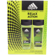 Relax Action подарочный набор мужской (гель для душа 200мл + шампунь 200мл)