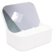 Зеркало-шкатулка №006 Прямоугольник пластиковая белый