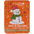 Маска Merry Christmas Orange VC Brightening увлажняющая Mavellin тканевая 25гр