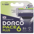 Сменные кассеты Dorco Pace 6 Plus (6 лезвий, 4шт)