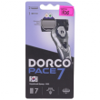 Станок для бритья  Dorco Pace 7 (1 ручка + 2 сменные кассеты)