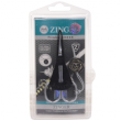 Ножницы Zinger №1202-6 маникюрные для ногтей со стразиком ручная заточка