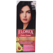 Крем-краска для волос Florex Super  1.8 Ультра-черный стойкая с маслом Оливы + кератин