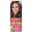 Крем-краска для волос Florex Super  2.9 Темно-русый стойкая с маслом Оливы + кератин