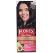 Крем-краска для волос Florex Super  3.5 Морозный каштан стойкая с маслом Оливы + кератин 