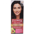 Крем-краска для волос Florex Super  3.7 Двойной эспессо стойкая с маслом Оливы + кератин 