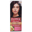 Крем-краска для волос Florex Super  4.6 Шоколадная лилия стойкая с маслом Оливы + кератин 