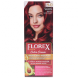 Крем-краска для волос Florex Super  5.0 Яркий махагон стойкая с маслом Оливы + кератин 