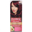 Крем-краска для волос Florex Super  7.0 Божоле стойкая с маслом Оливы + кератин 