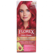 Крем-краска для волос Florex Super  8.0 Красный коралл стойкая с маслом Оливы + кератин 