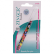 Пинцет для бровей Zinger №T-022-7 Flowers BFY прямой, наклонное окончание