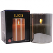 Свеча светодиодная LED на батарейках ААА (сборка 3шт)
