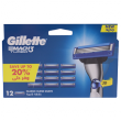 Сменные кассеты DGillette Mach3 Turbo (12шт в коробке)