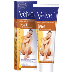 Крем для депиляции Velvet 5в1 для всех типов кожи 100мл