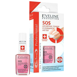 Eveline SOS мультивитаминный препарат для укрепления ногтей 12мл 