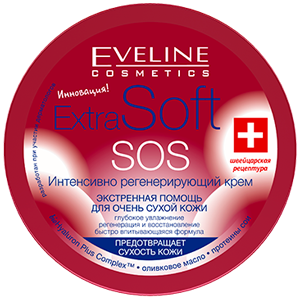 Крем Extra Soft SOS Eveline для сухой кожи интенсивно регенерирующий 200мл