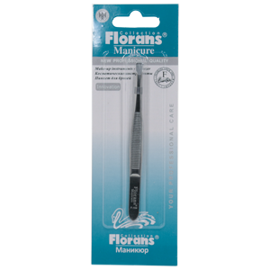 Пинцет для бровей Florans №F-104 S - серебро