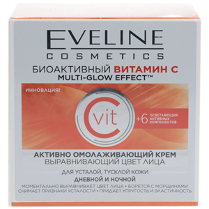 Крем для лица с Витамином С  Eveline Multi-Glow Effect день-ночь 50мл 