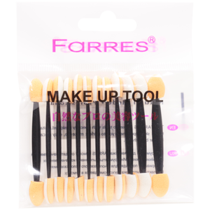 Аппликатор для макияжа Farres №AP-2 для теней 2-х сторонний (12 шт.)