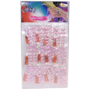 Накладные ногти Apollo розовые перламутровые (12 упаковок по 12 штук)