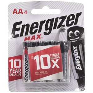 Батарейка Energizer  4шт AA Max белый блистер 1.5V   