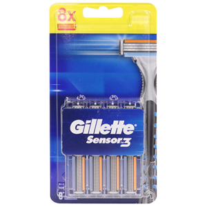 Сменные кассеты DGillette Sensor3  (8шт  блистер)