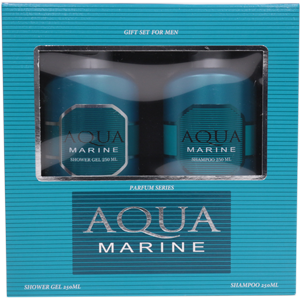 Aqua Marine подарочный набор мужской парфюмерный (шампунь 250мл + гель для душа 250мл)