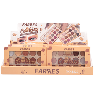 Тени для век Farres №1827 Cookies 15-ти цветные (сборка 2шт)
