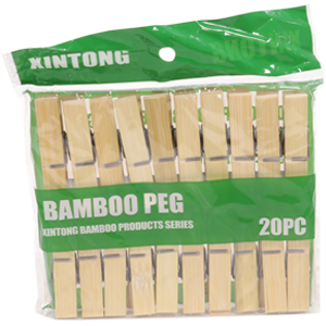 Прищепки бельевая Xintong бамбуковые (упаковка 20шт)