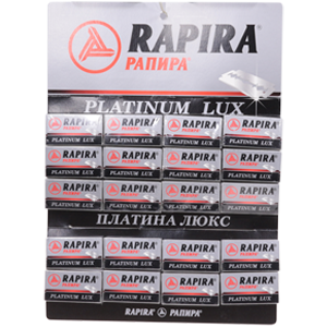 Лезвия классические Rapira Platinum Lux для Т-образного станка (20 пачек по 5шт)