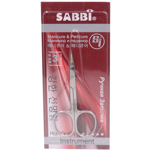Ножницы маникюрные Sabbi №07 ручная заточка - серебро