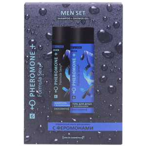 Formula Sexy №6 парфюмерный с феромонами подарочный набор мужской (гель для душа 250 мл + шампунь 250 мл)