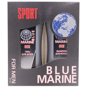 Blue Marine Sport подарочный набор мужской (шампунь 250мл + гель для душа 250мл)