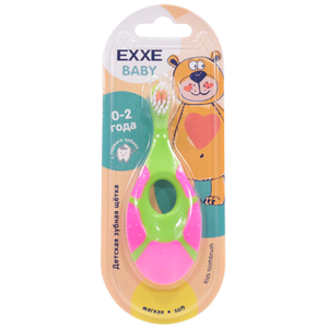 Зубная щетка EXXE Baby детская 0-2 лет (мягкая)