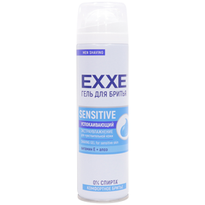 Гель для бритья Exxe Sensitive Успокаивающий для чувствительной кожи 200мл