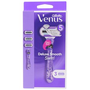 Станок для бритья DGillette Venus Deluxe Smooth Swirl + 3 сменные кассеты женский