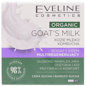 Крем для лица Organic Goat`S Milk Eveline Богатый мультирегенерирующий дневной/ночной 50мл