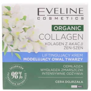 Крем-лифтинг Organic Collagen Eveline моделирующий овал лица дневной/ночной 50мл