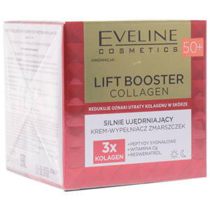 Крем Lift Booster Collagen 50+ Eveline Сильно укрепляющий против морщин день/ночь 50мл